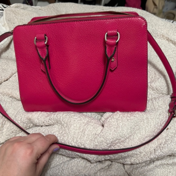 Kate Spade pink ruby Mulberry Street Lise satchel - Picture 2 of 5